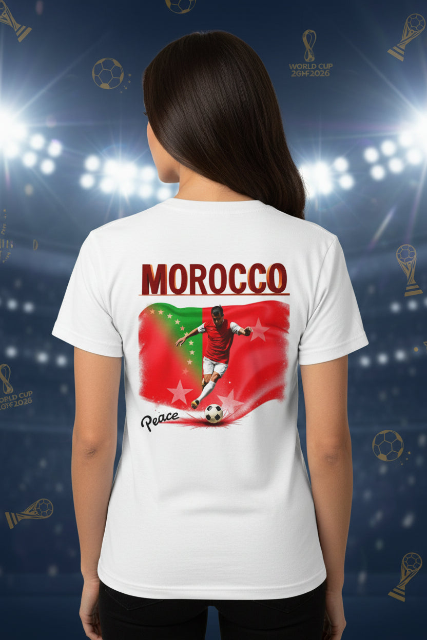 Morocco Soccer T‑Shirt