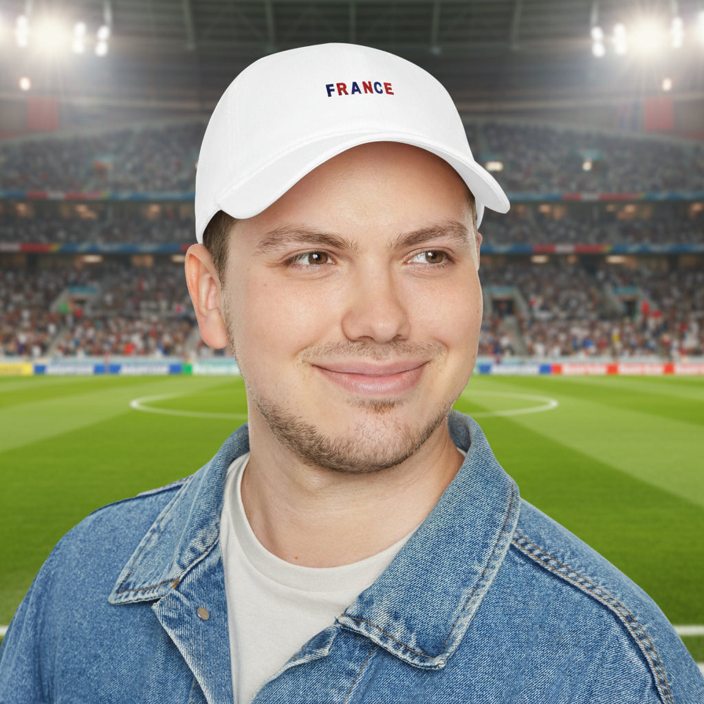 France Soccer Flag Baseball Cap