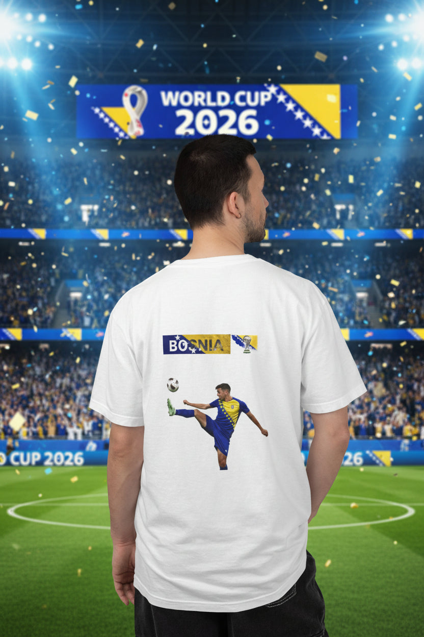 Bosnia World Cup 2026 Soccer 100%  Cotton