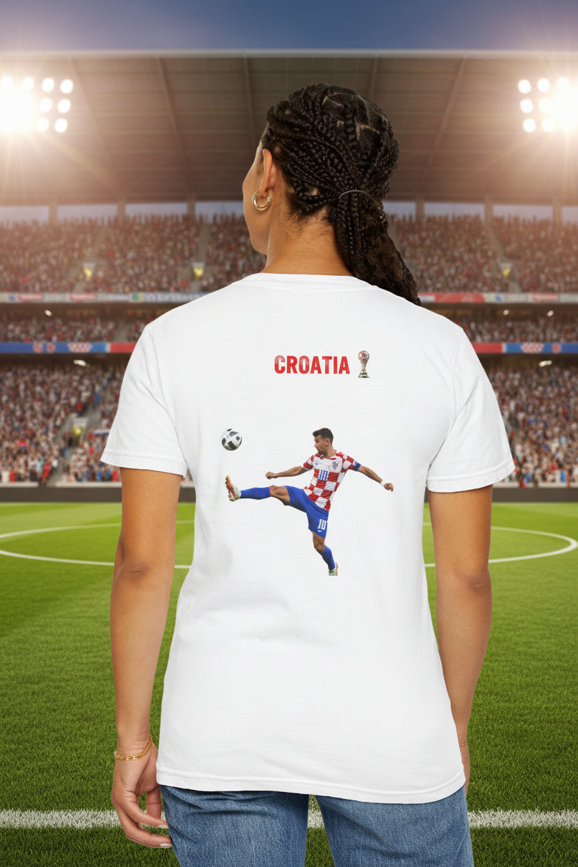 Croatia Soccer 100%  Cotton