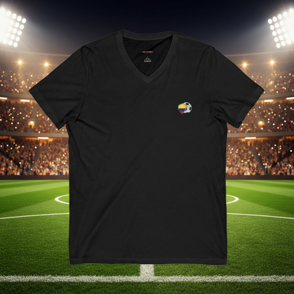 Colombia World Cup 2026 Soccer V-Neck T-Shirt
