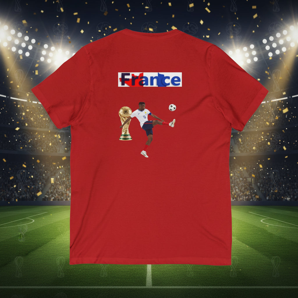 France Soccer V-Neck Tee