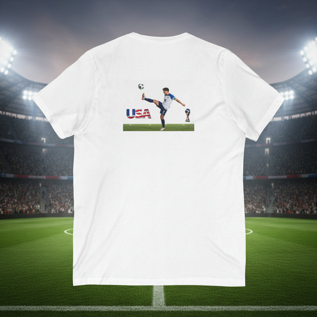 USA Soccer V-Neck Tee