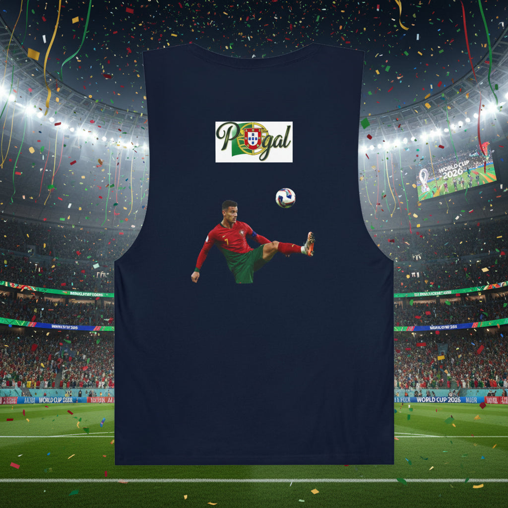 Portugal Soccer Tank Top 100% Combed Ring-Spun Cotton