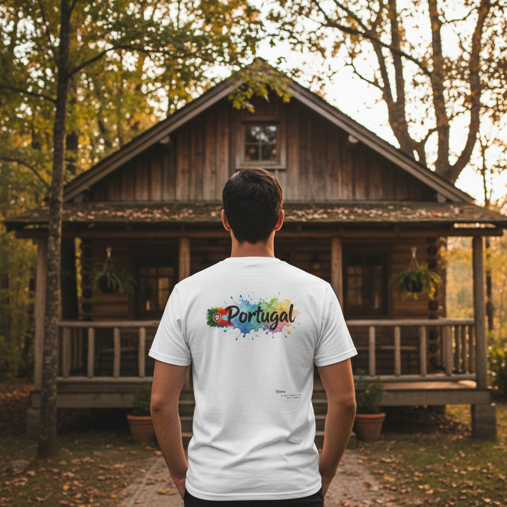 Portugal Watercolor T-Shirt — Colorful Portugal Graphic Tee