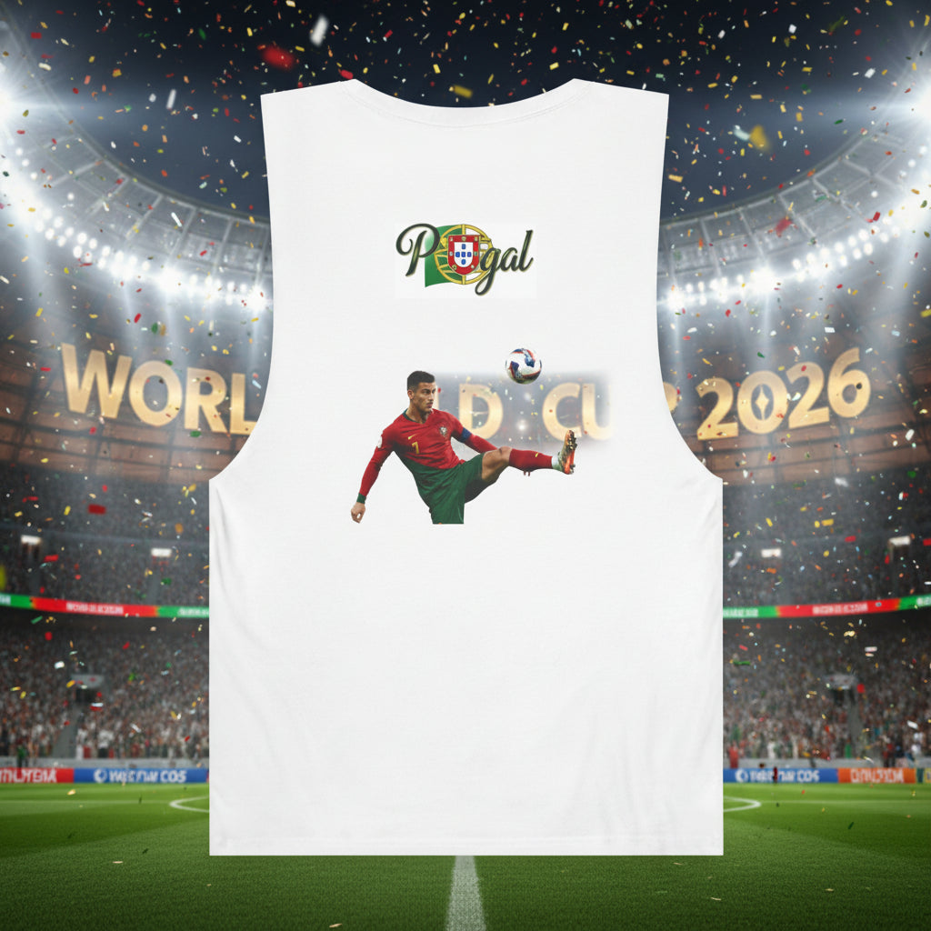 Portugal Soccer Tank Top 100% Combed Ring-Spun Cotton