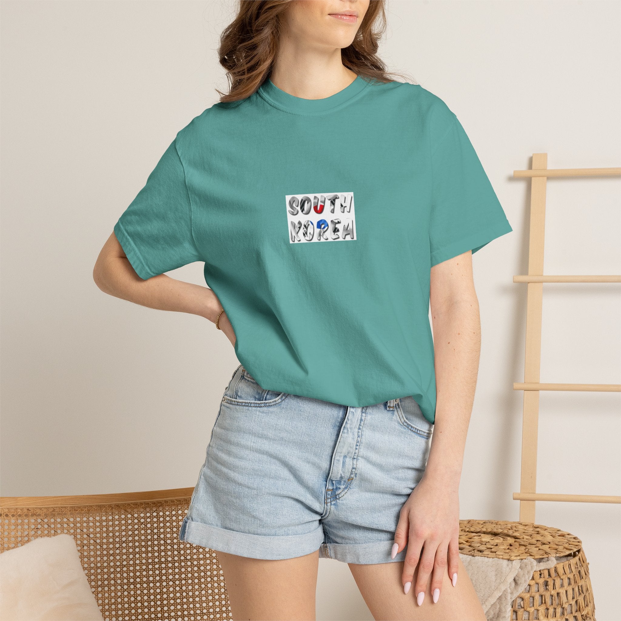 South Korea T-Shirt 100% Ring-Spun Cotton
