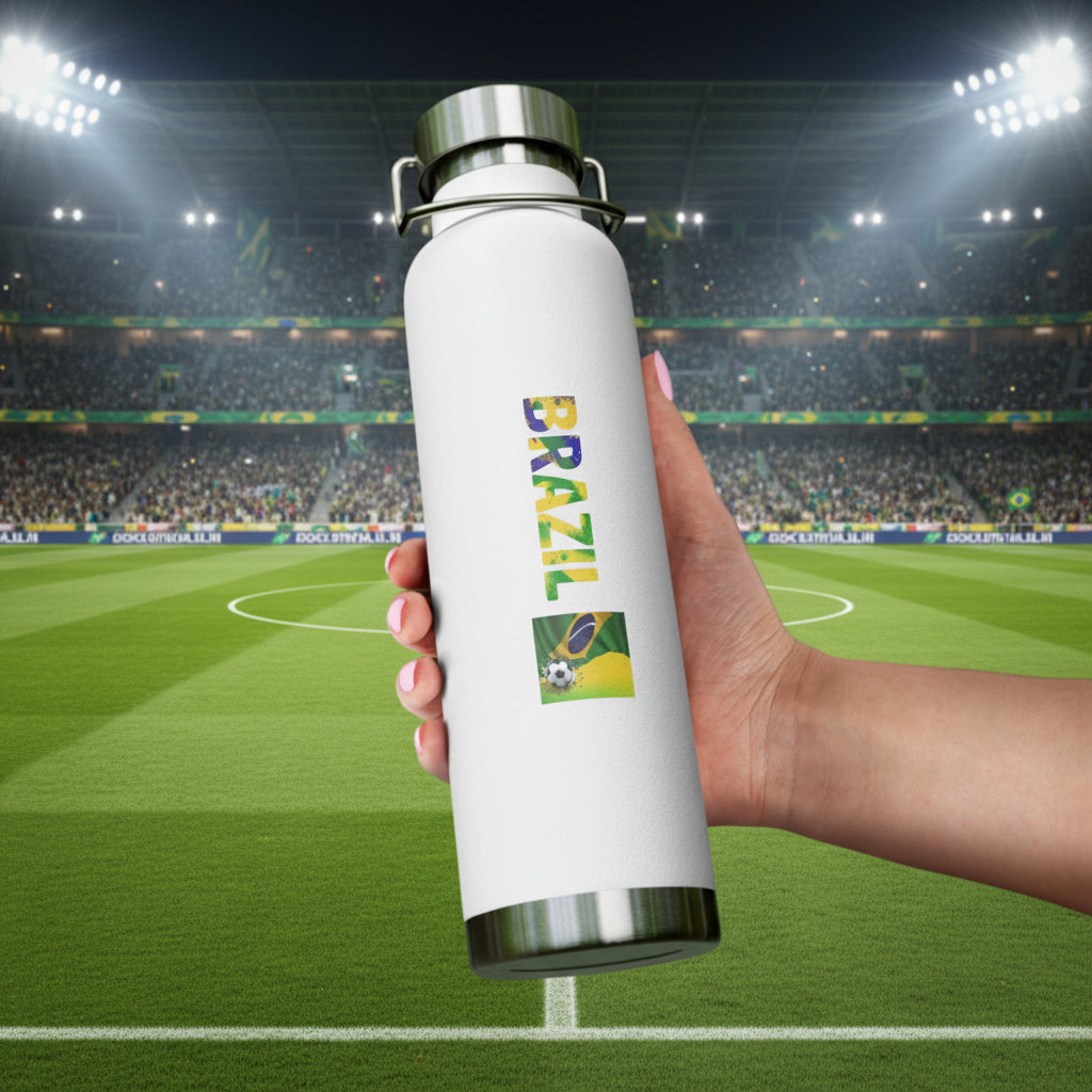 Brazil World Cup 2026 22oz Vacuum Insulated Stainless Water Bottle
