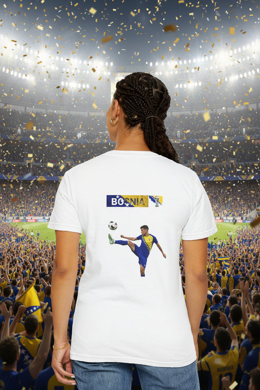 Bosnia World Cup 2026 Soccer 100%  Cotton