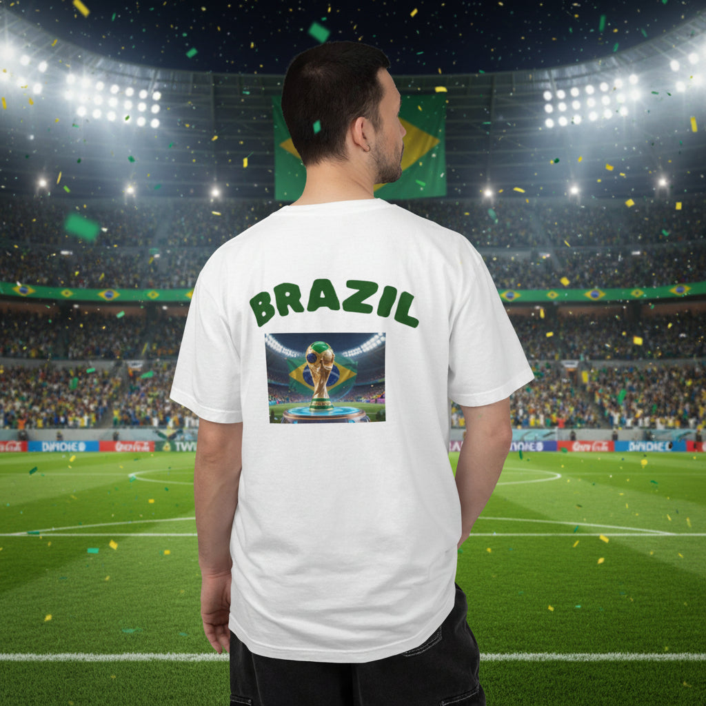 Brazil World Cup 2026 Soccer 100%  Cotton