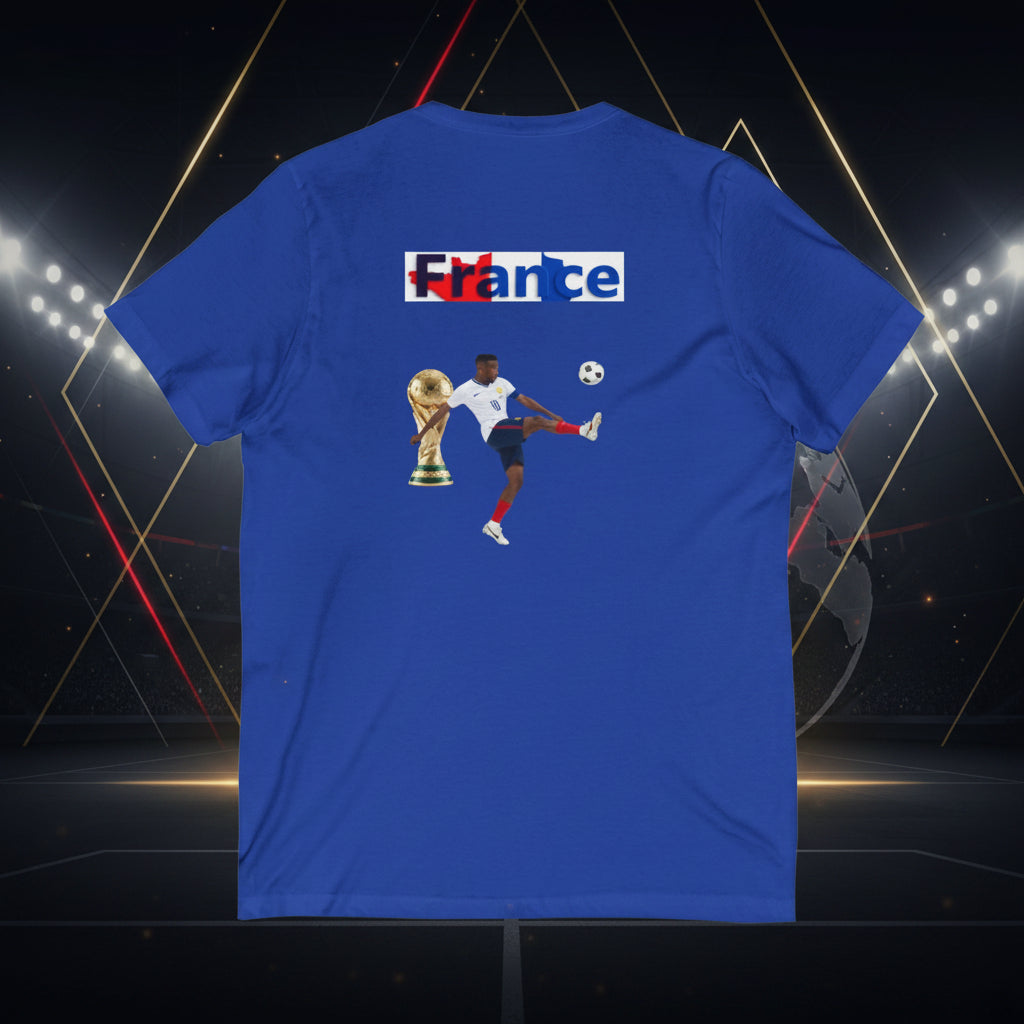 France Soccer V-Neck Tee