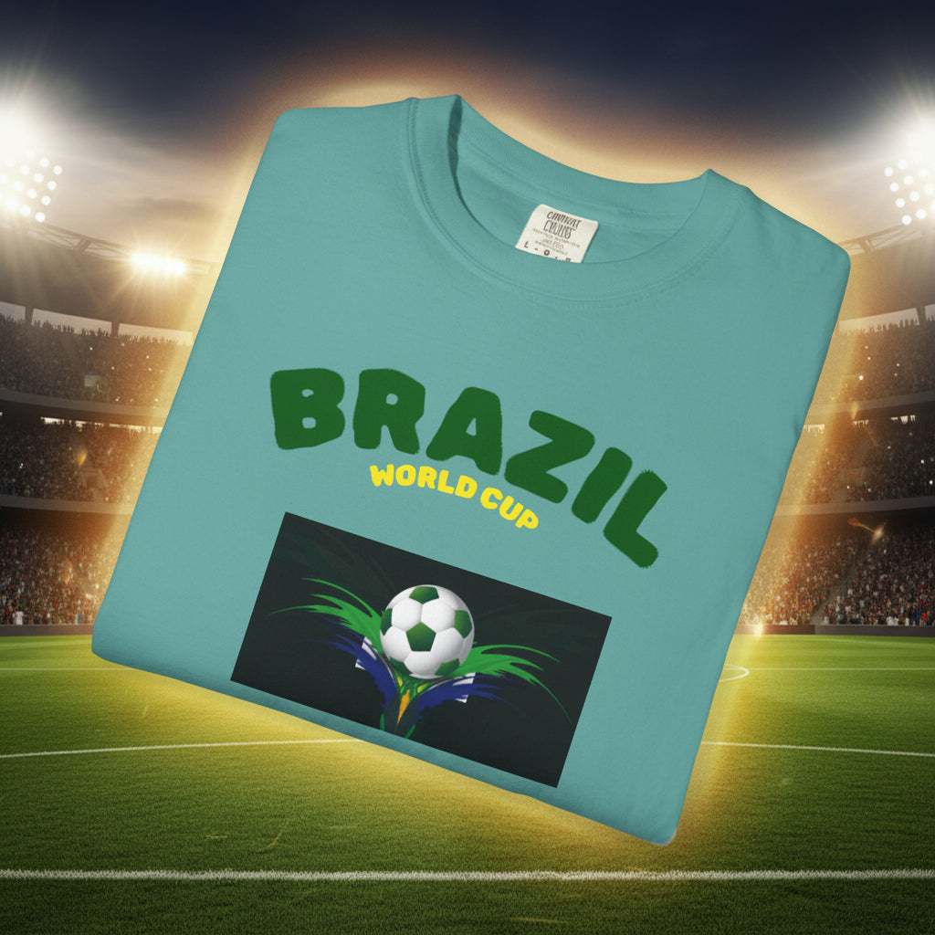 Brazil World Cup 2026 Soccer 100%  Cotton