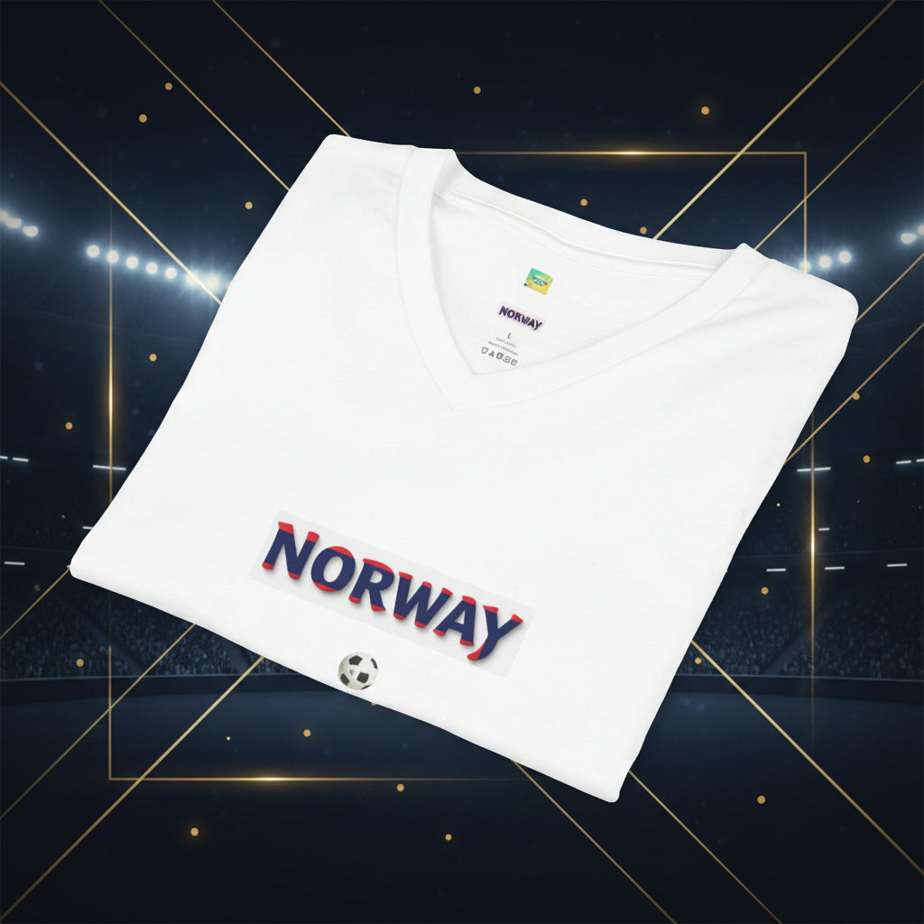 Norway Soccer V-Neck Tee