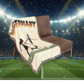 Germany Soccer Woven Blanket