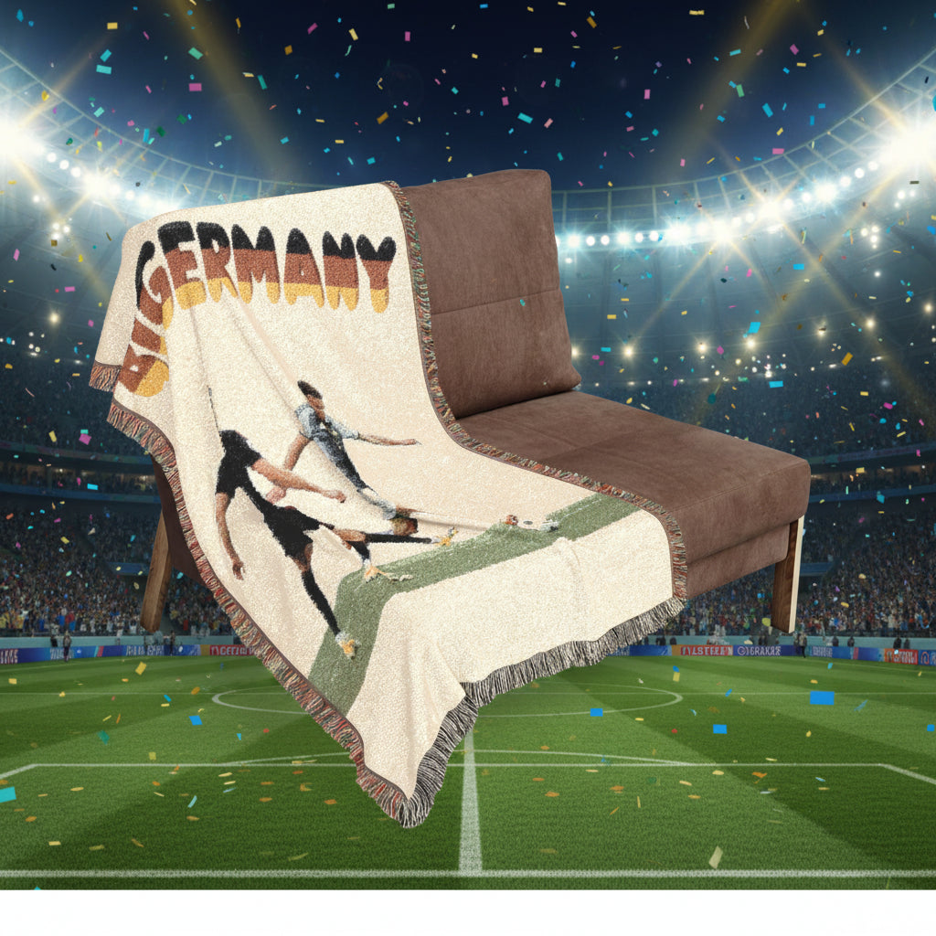 Germany Soccer Woven Blanket