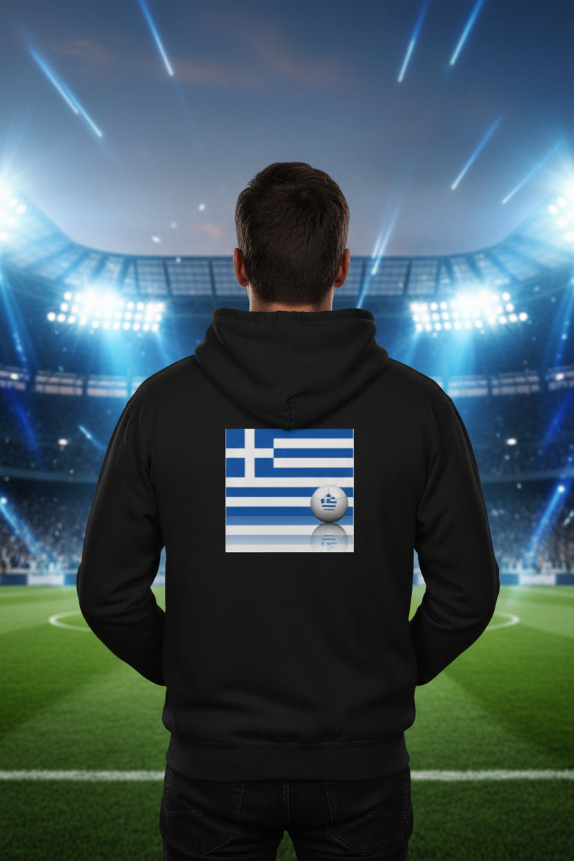 Greece World Cup 2026 Soccer Zip Hoodie