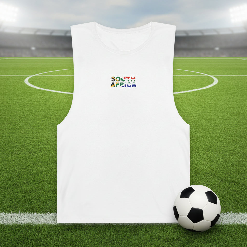South Africa Soccer Tank Top 100% Cotton