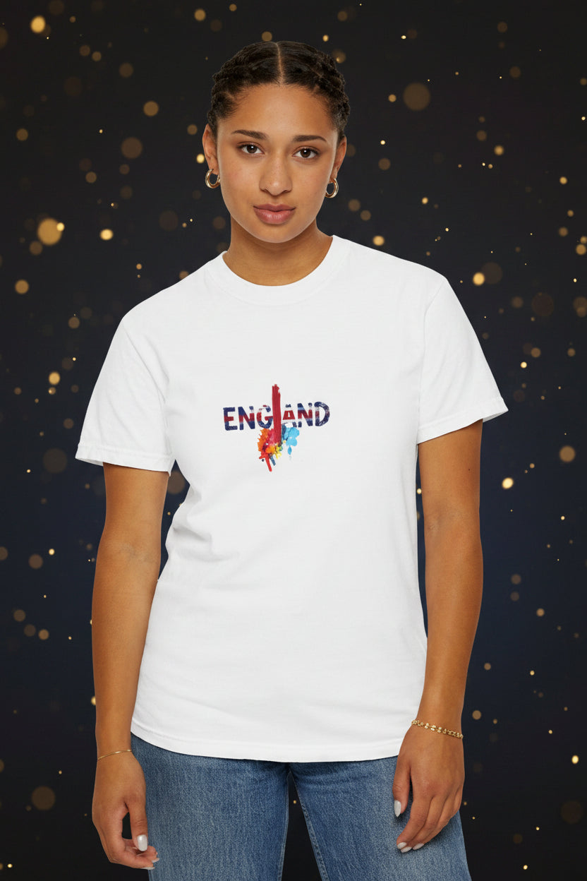 England Flag T-Shirt — Peace message