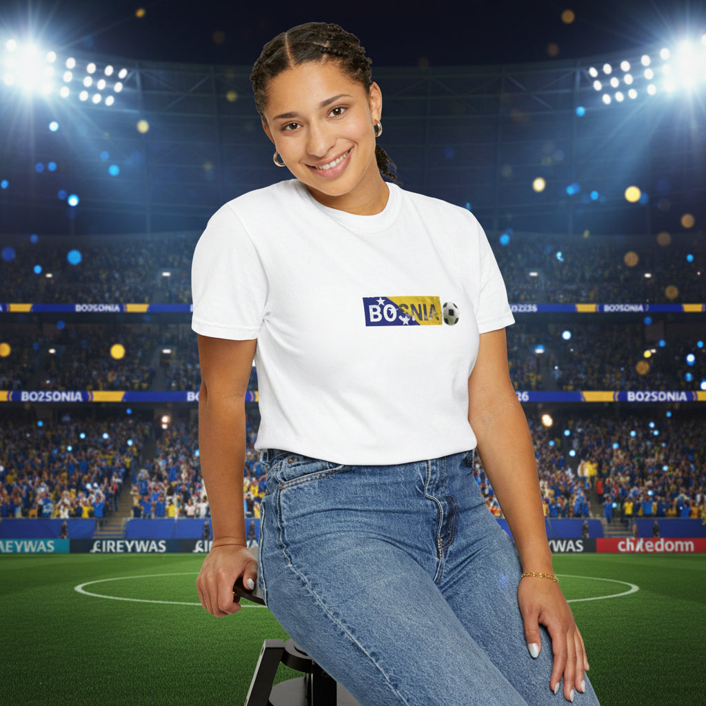Bosnia World Cup 2026 Soccer 100%  Cotton