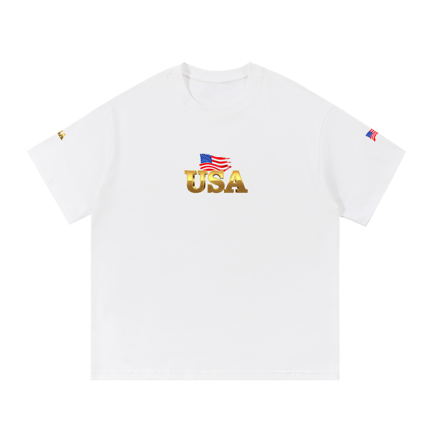 USA fans - Peace- Essential Cotton T-Shirt