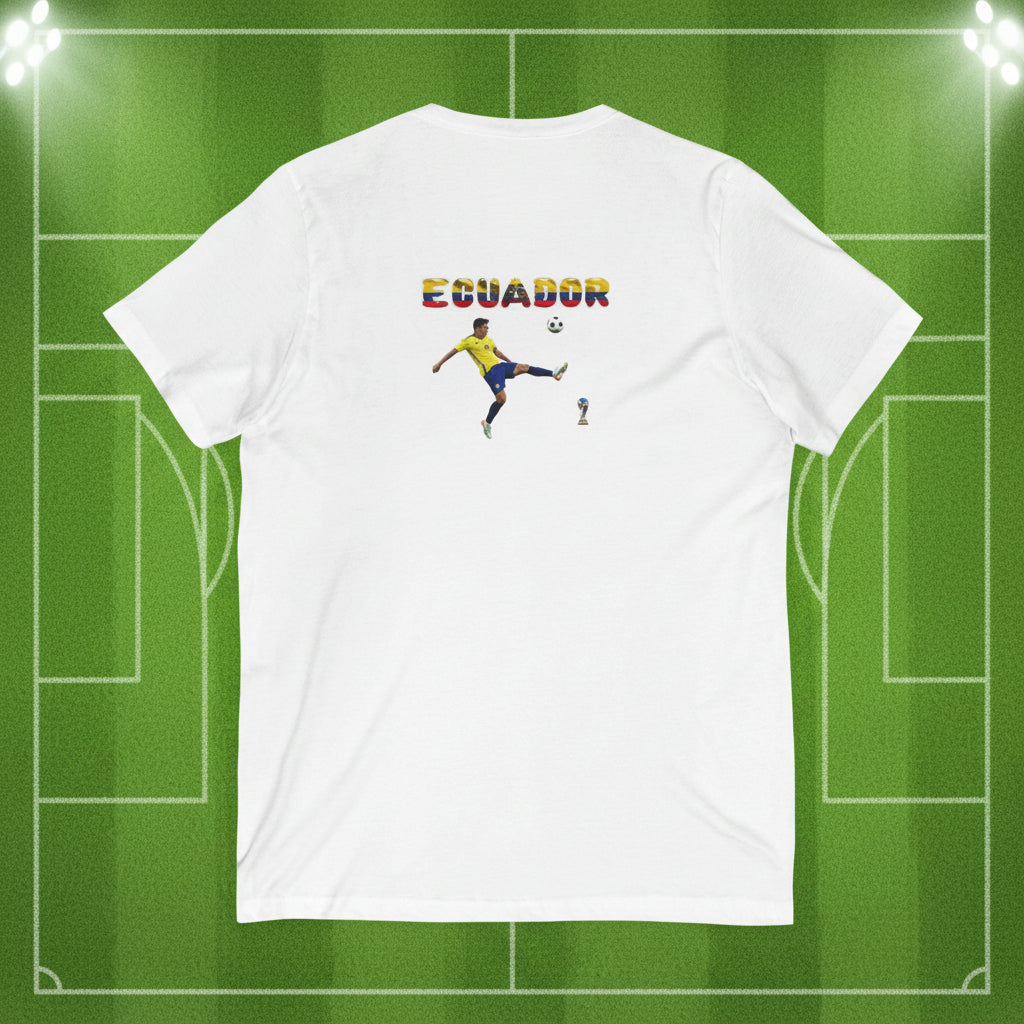 Ecuador soccer  V-Neck Tee