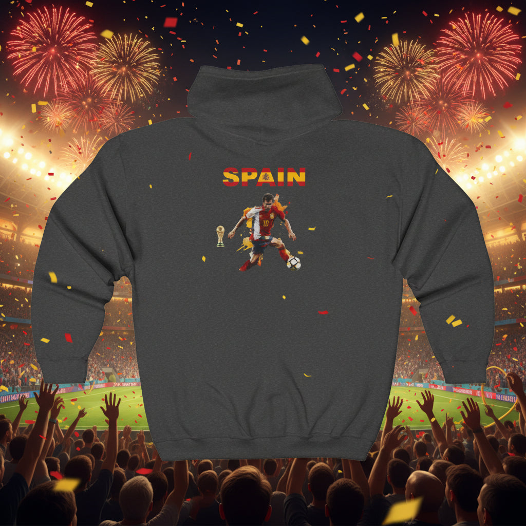 Spain Soccer Zip Hoodie