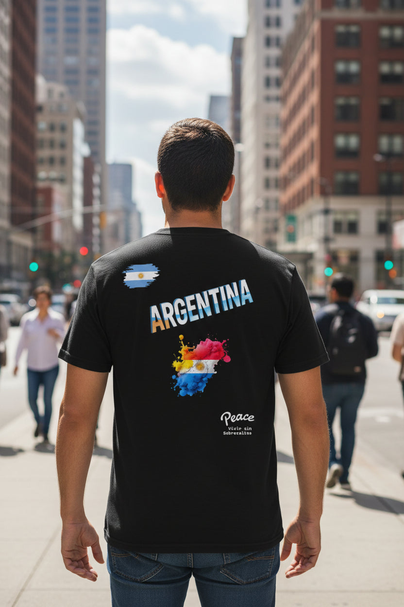 Argentina Paint-Splash T-Shirt