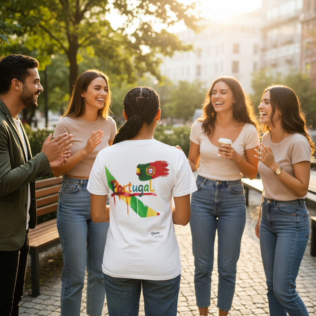 Portugal Flag Graphic T-Shirt — Peace w