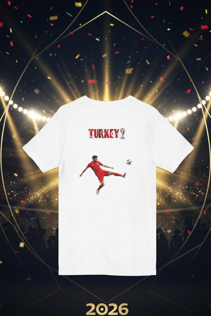 Türkiye World Cup 2026 Soccer Fan V-Neck Tee