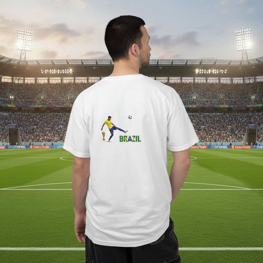 Brazil Soccer T-Shirt 100% Cotton