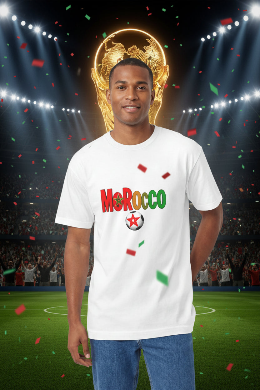 Morocco Soccer T‑Shirt