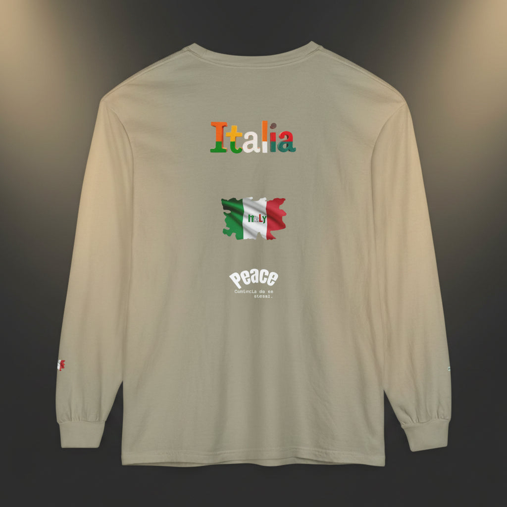 Italia Long Sleeve T-Shirt — Peace Message