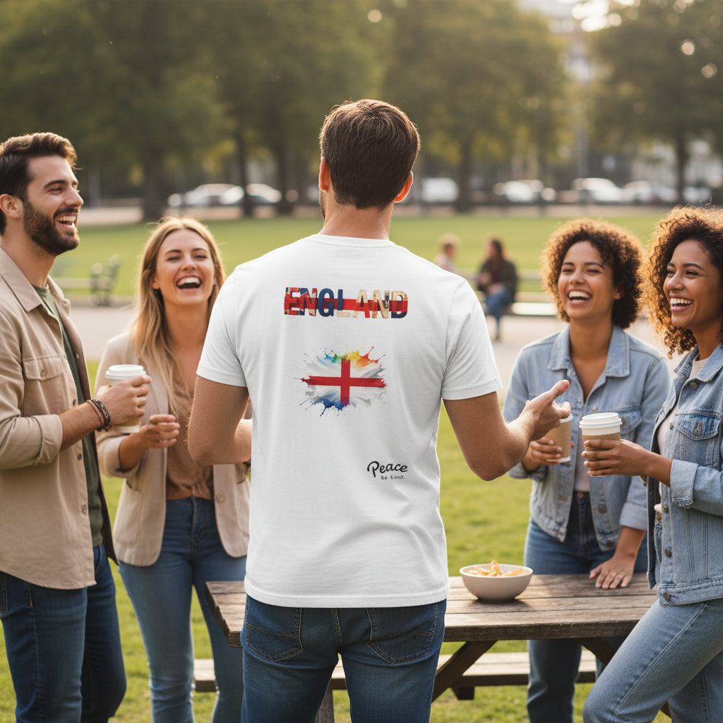 England Flag T-Shirt — Peace & Unity Graphic Tee