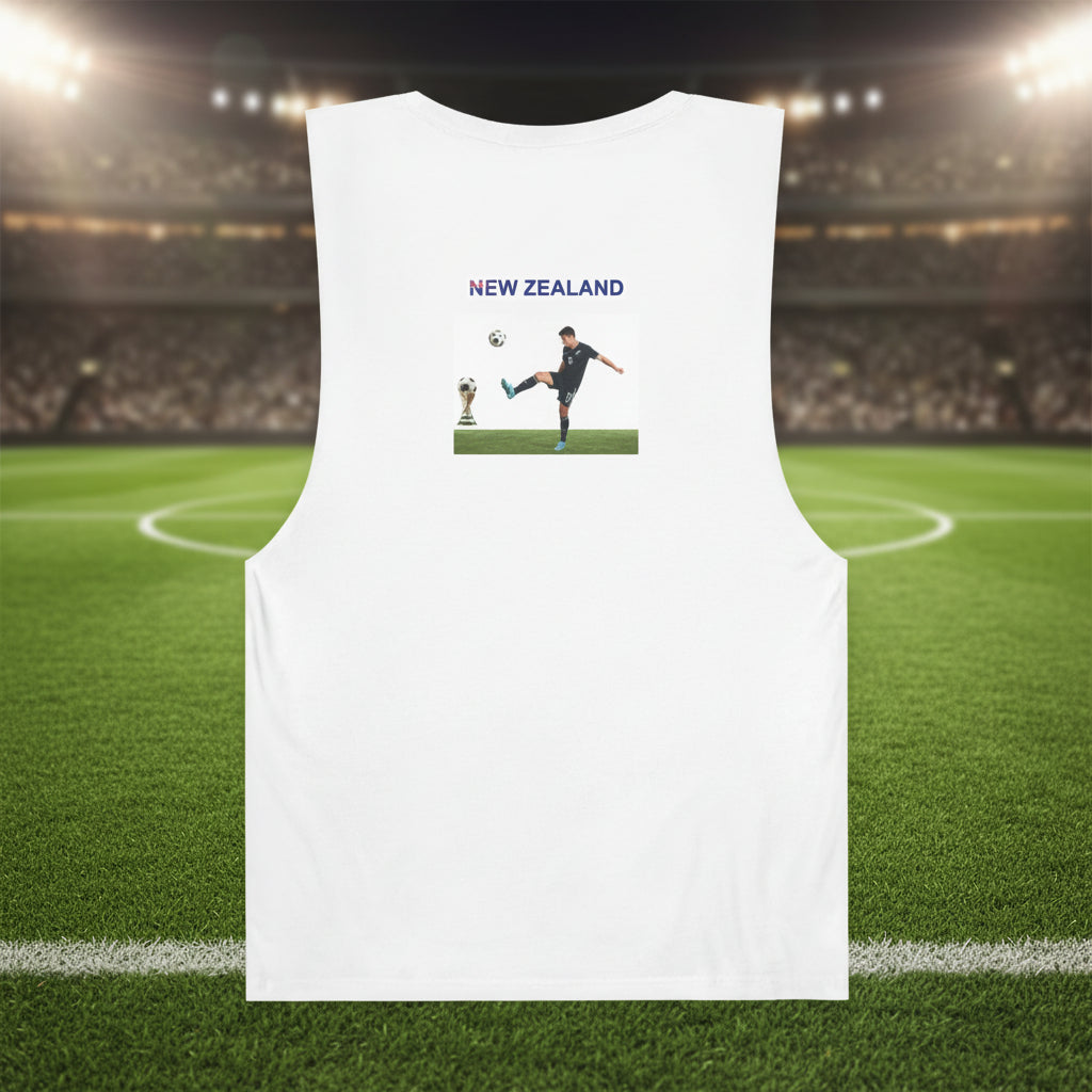 New Zealand Soccer Tank Top 100% Cotton