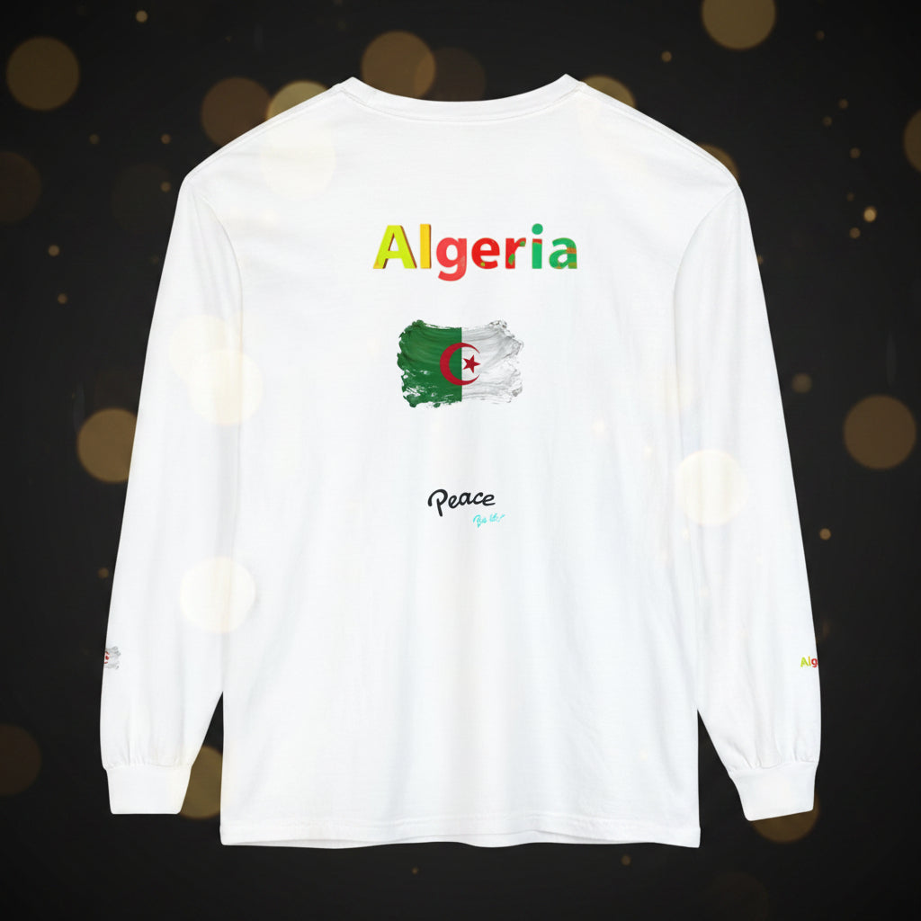 Algeria Flag Long Sleeve Tee — Peace Graphic