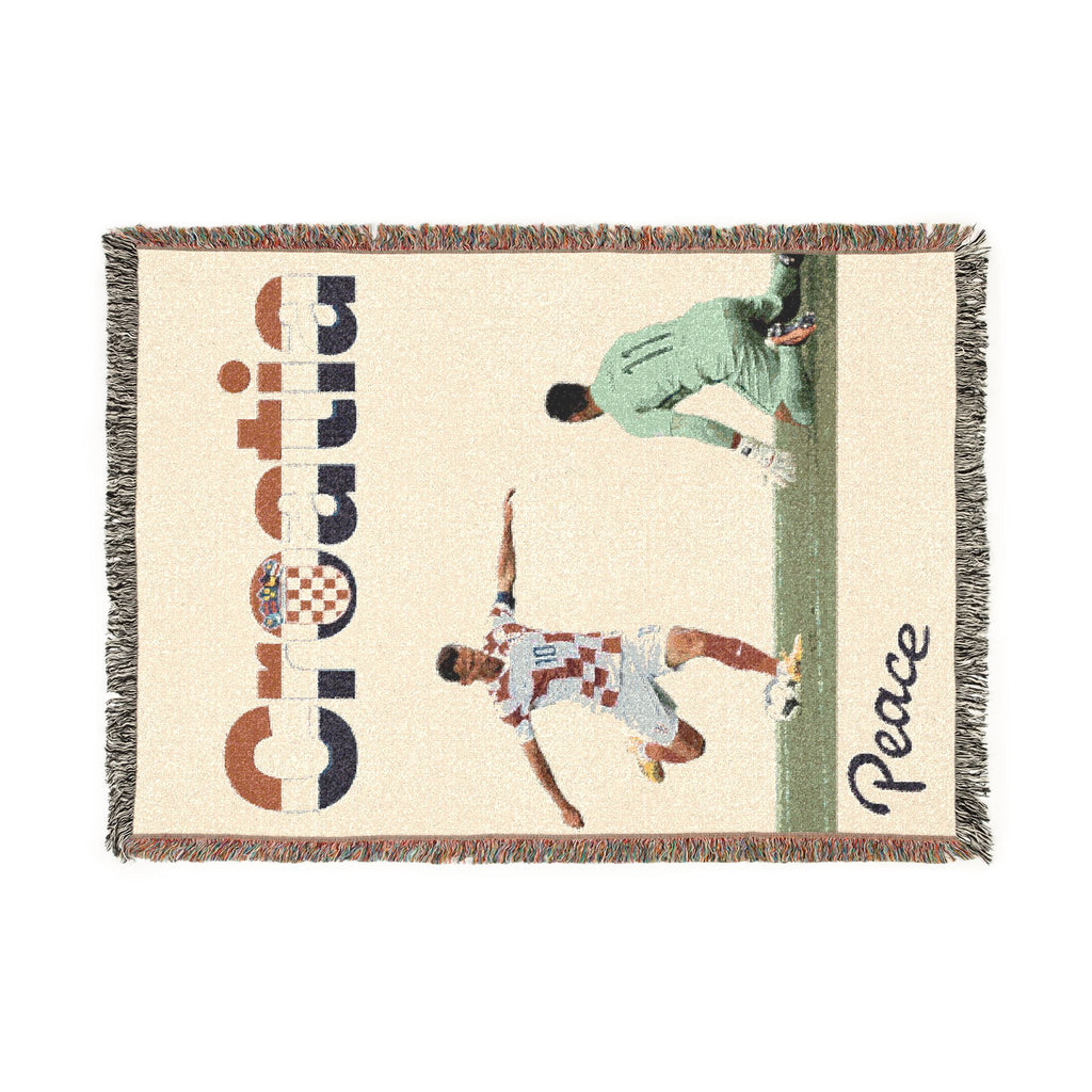 Croatia Soccer Woven Blanket