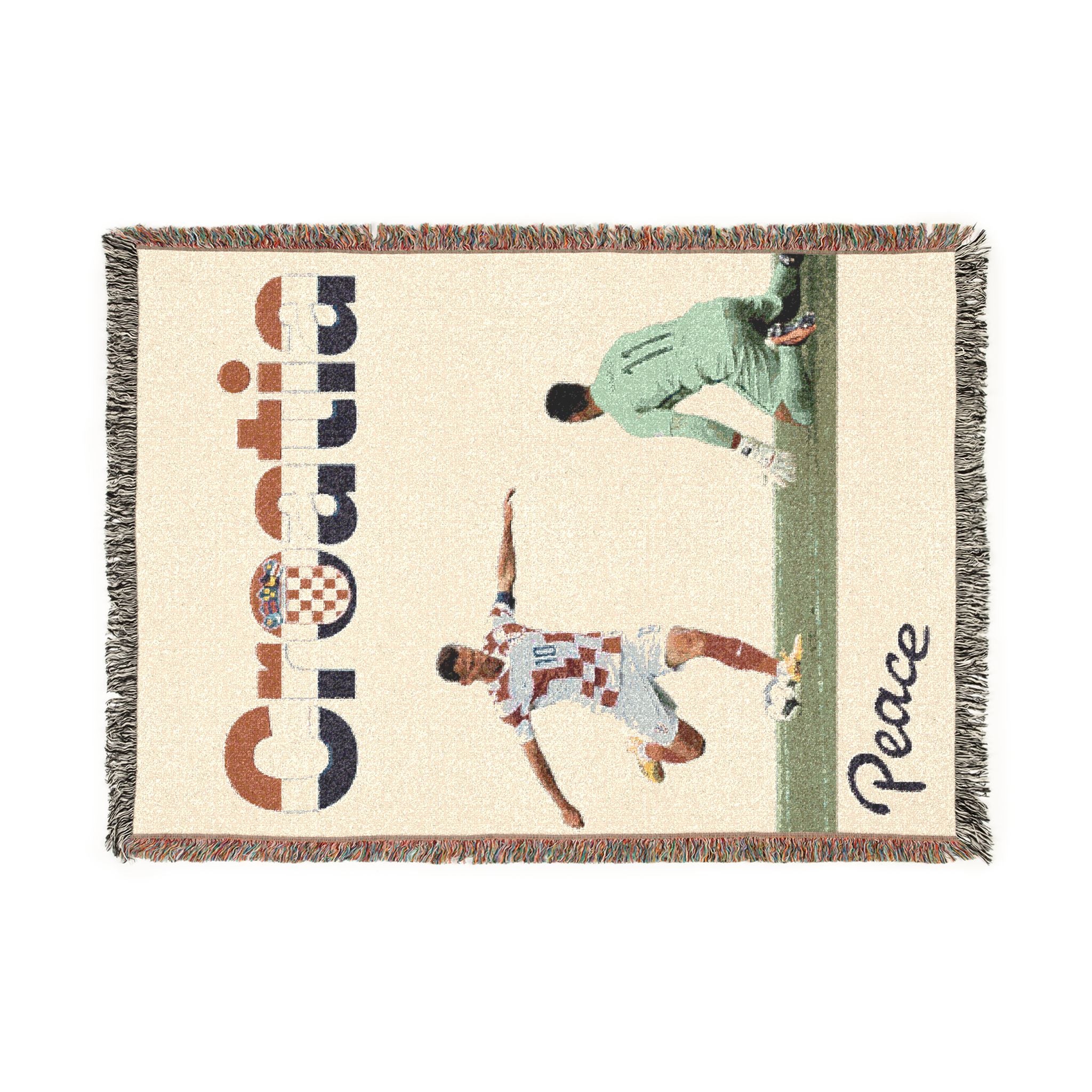 Croatia Soccer Woven Blanket