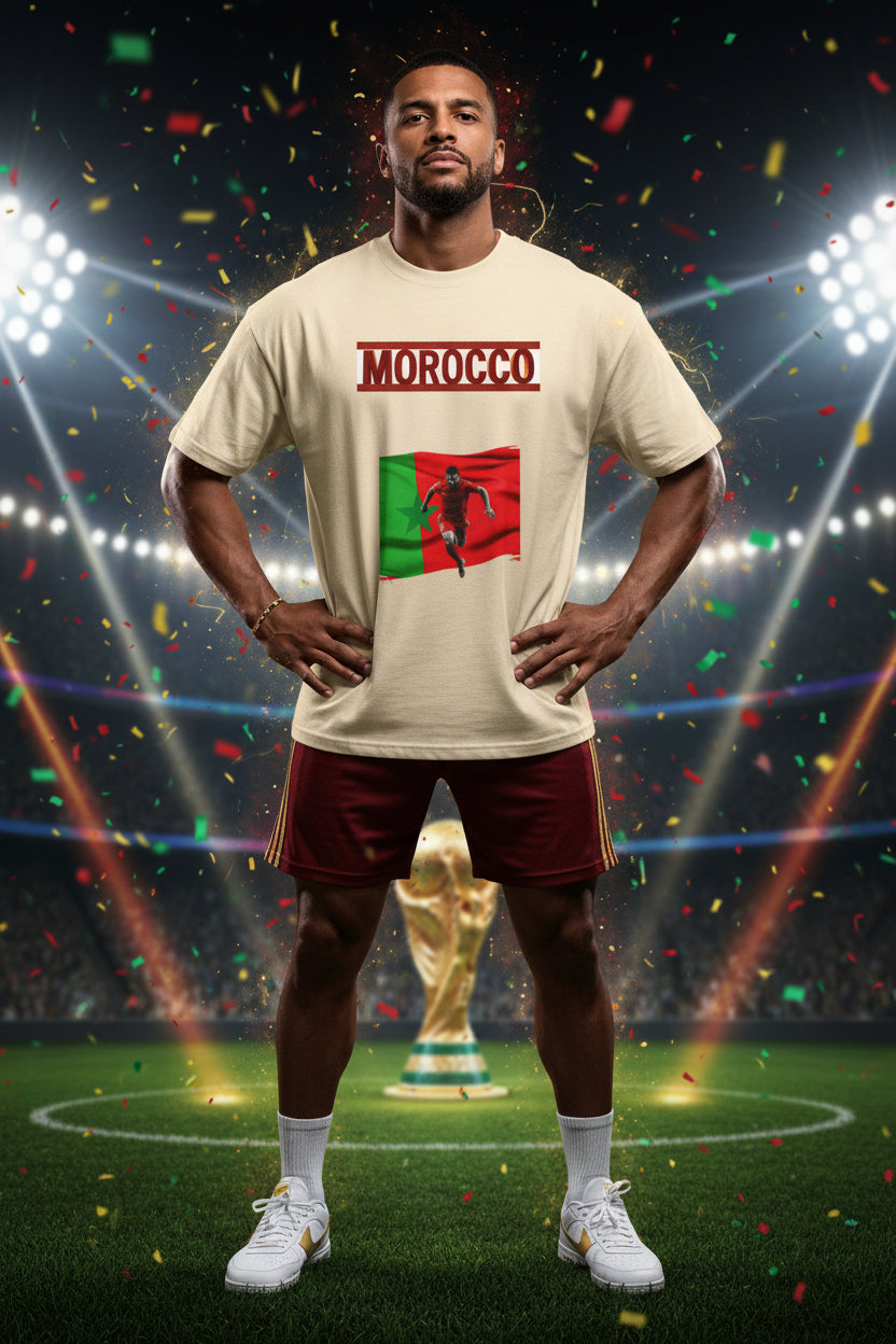 Morocco Soccer T‑Shirt