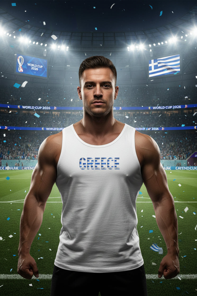Greece Muscle Tank Top