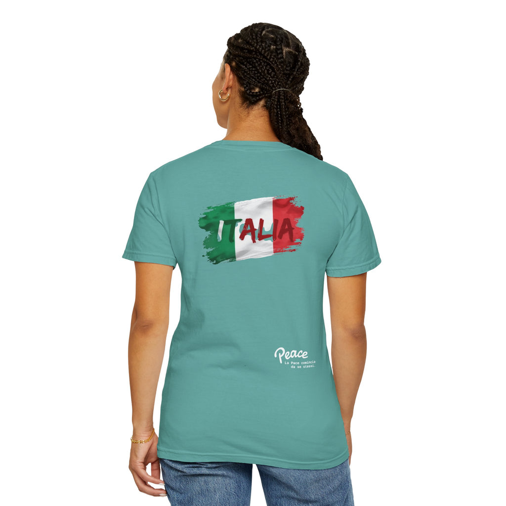 Italy Watercolor Flag T-Shirt — Rainbow ITALY Graphic Tee