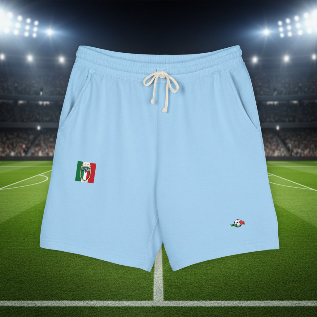 Italy Embroidered Sweat Shorts
