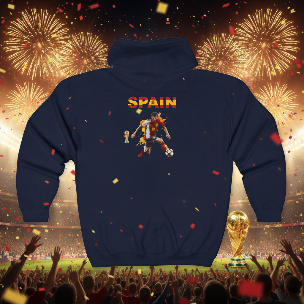 Spain Soccer Zip Hoodie