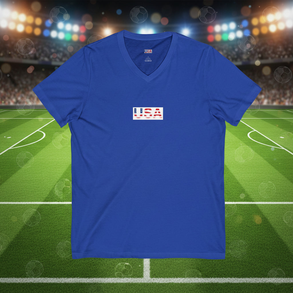 USA Soccer V-Neck Tee