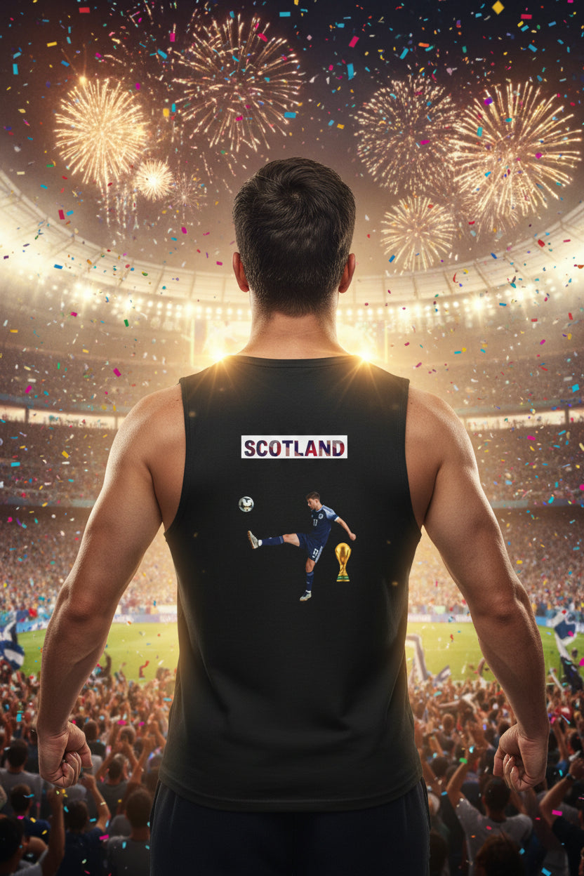 Scotland Soccer Tank Top 100% Cotton