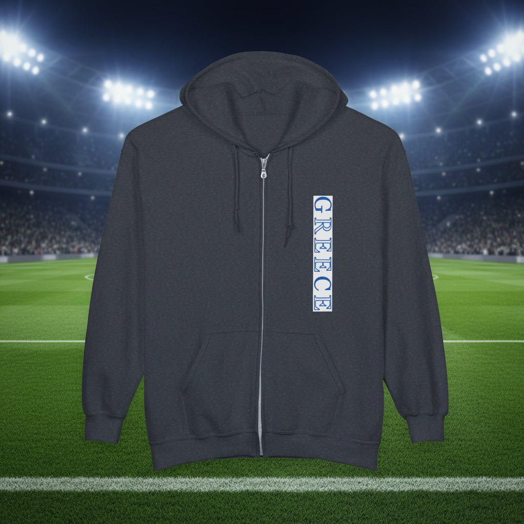Greece World Cup 2026 Soccer Zip Hoodie