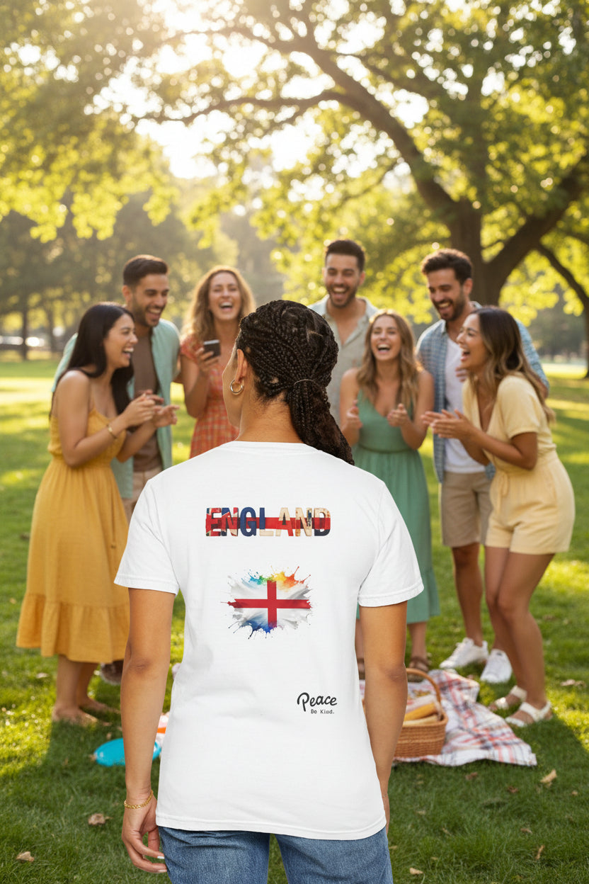 England Flag T-Shirt — Peace & Unity Graphic Tee