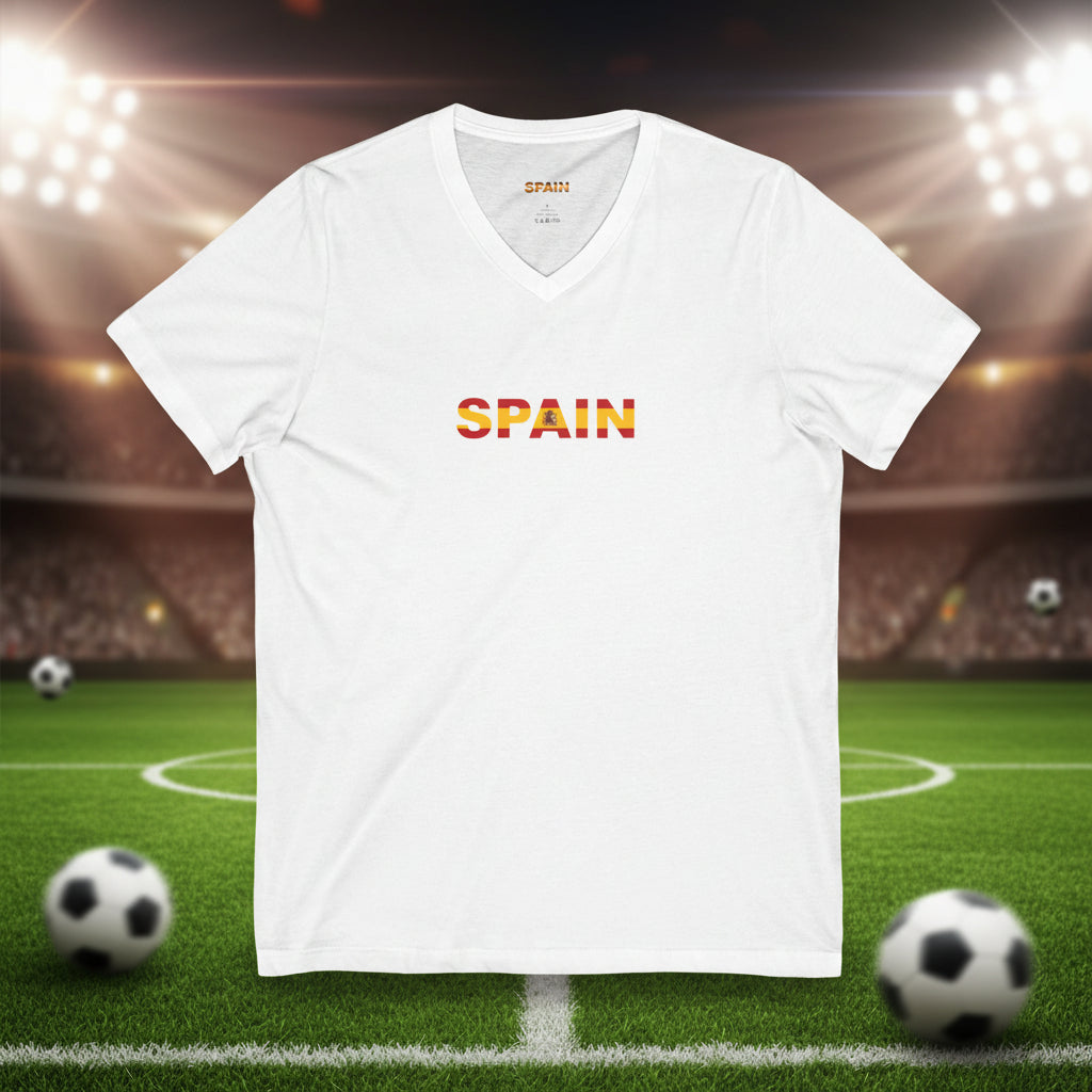 Spain Soccer V-Neck Tee