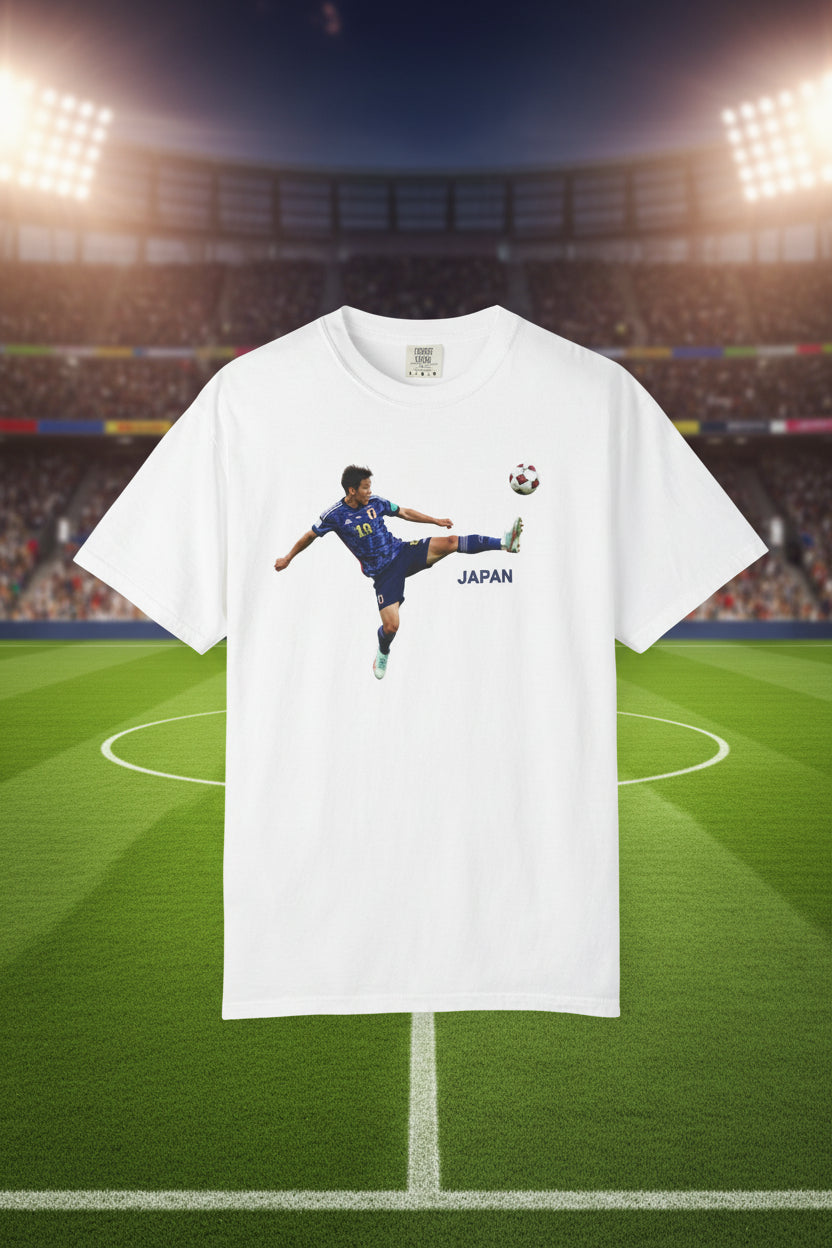 Japan World Cup 2026 Soccer 100%  Cotton