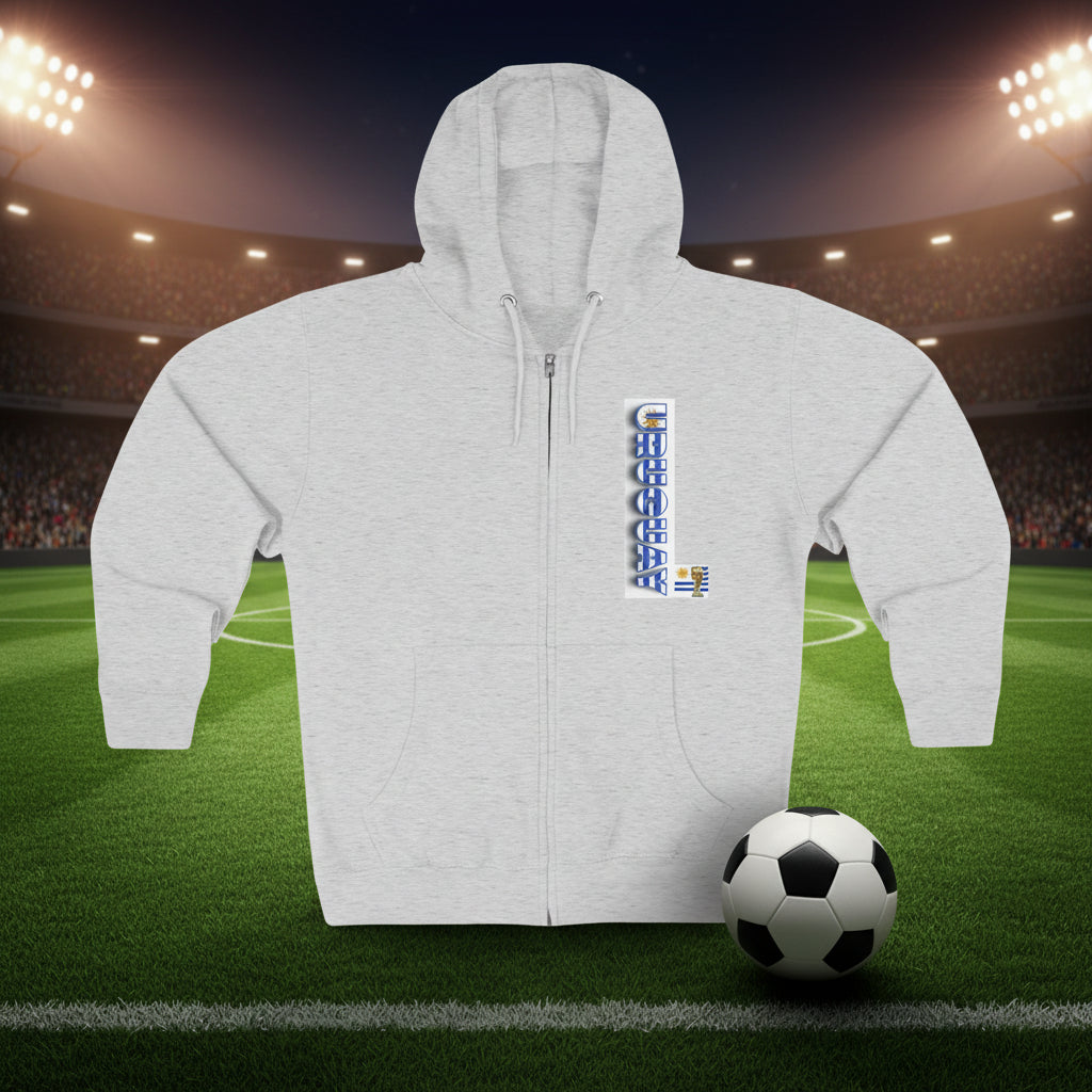 Uruguay soccer Zip Hoodie