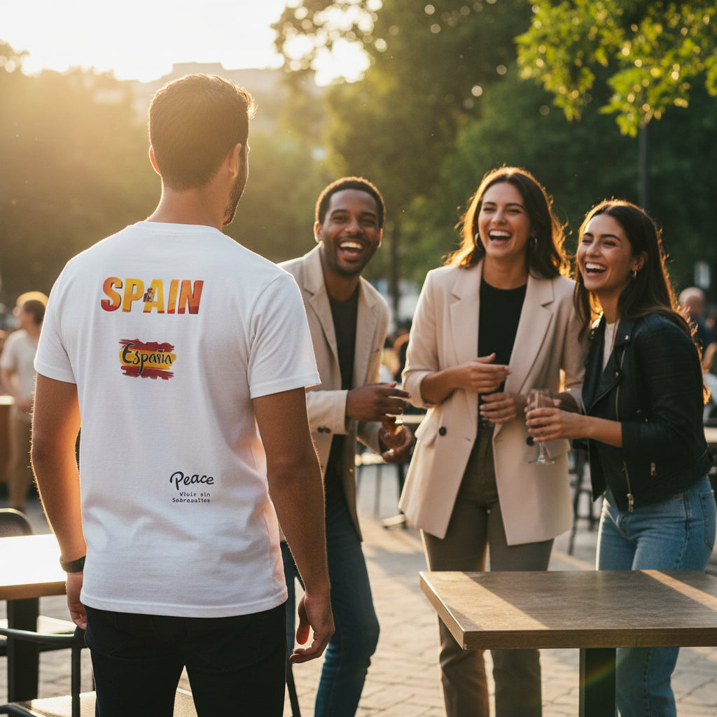 Spain España Flag Graphic T-Shirt